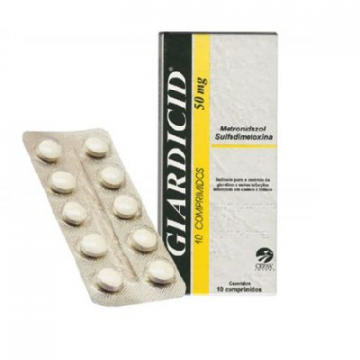 Giardicid 50mg - 10 comprimidos